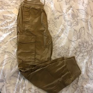 GapKids Boys Lined Khaki Joggers